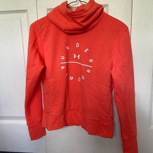 Coral Under Armour Hooded Sweatshirt